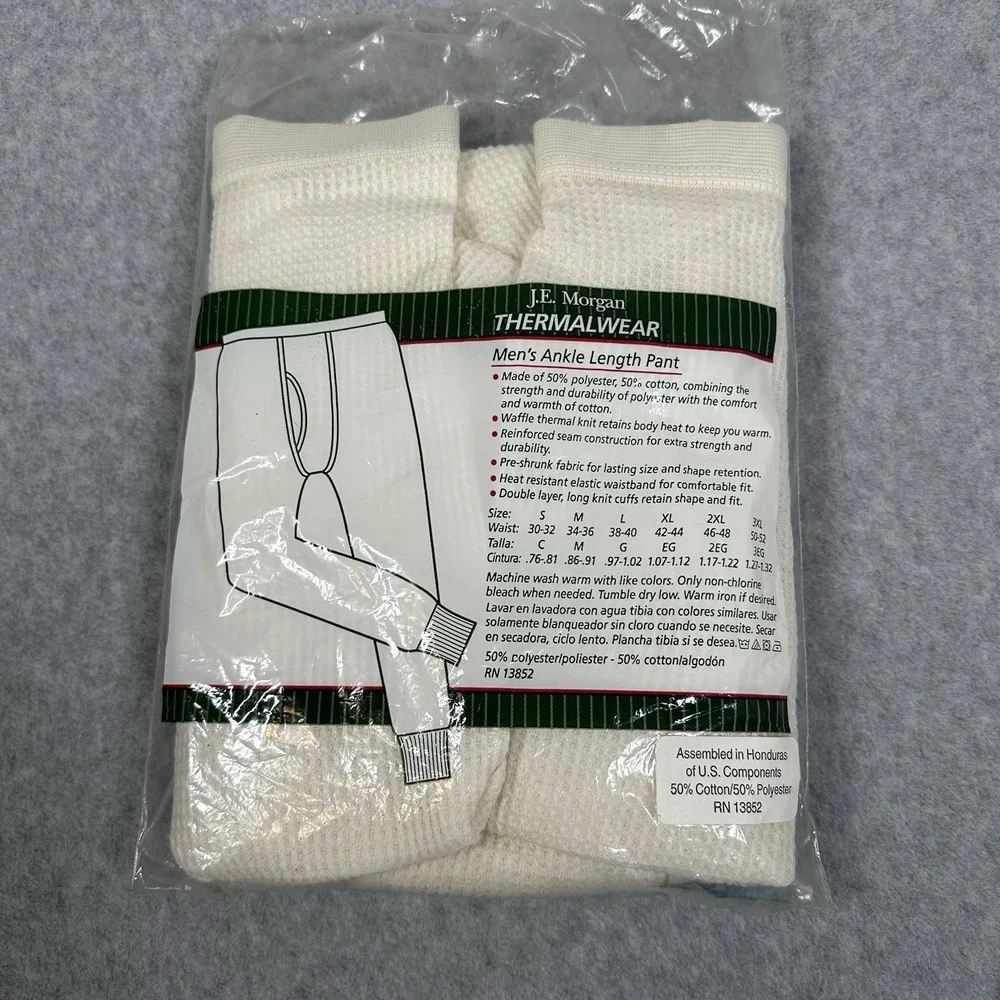 J.E. Morgan VTG Men's Thermalwear Large Ankle Length Long Johns New Lot Of 2